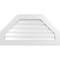 Ekena Millwork Octagonal Top Surface Mount PVC Gable Vent: Functional, w/ 3-1/2"W x 1"P Standard Frame, 42"W x 22"H GVPOT42X2201SF - alternate 1